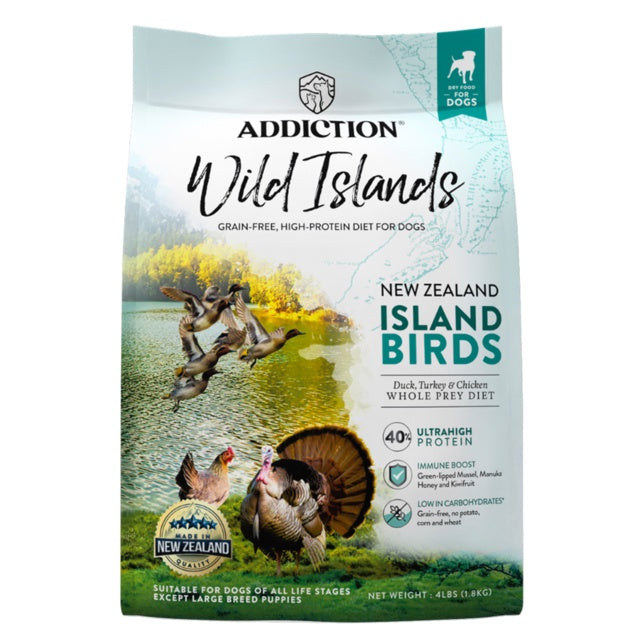 Addiction Biscuits Addiction Wild Islands - Duck, Chicken & Turkey Dog Food 1.8kg