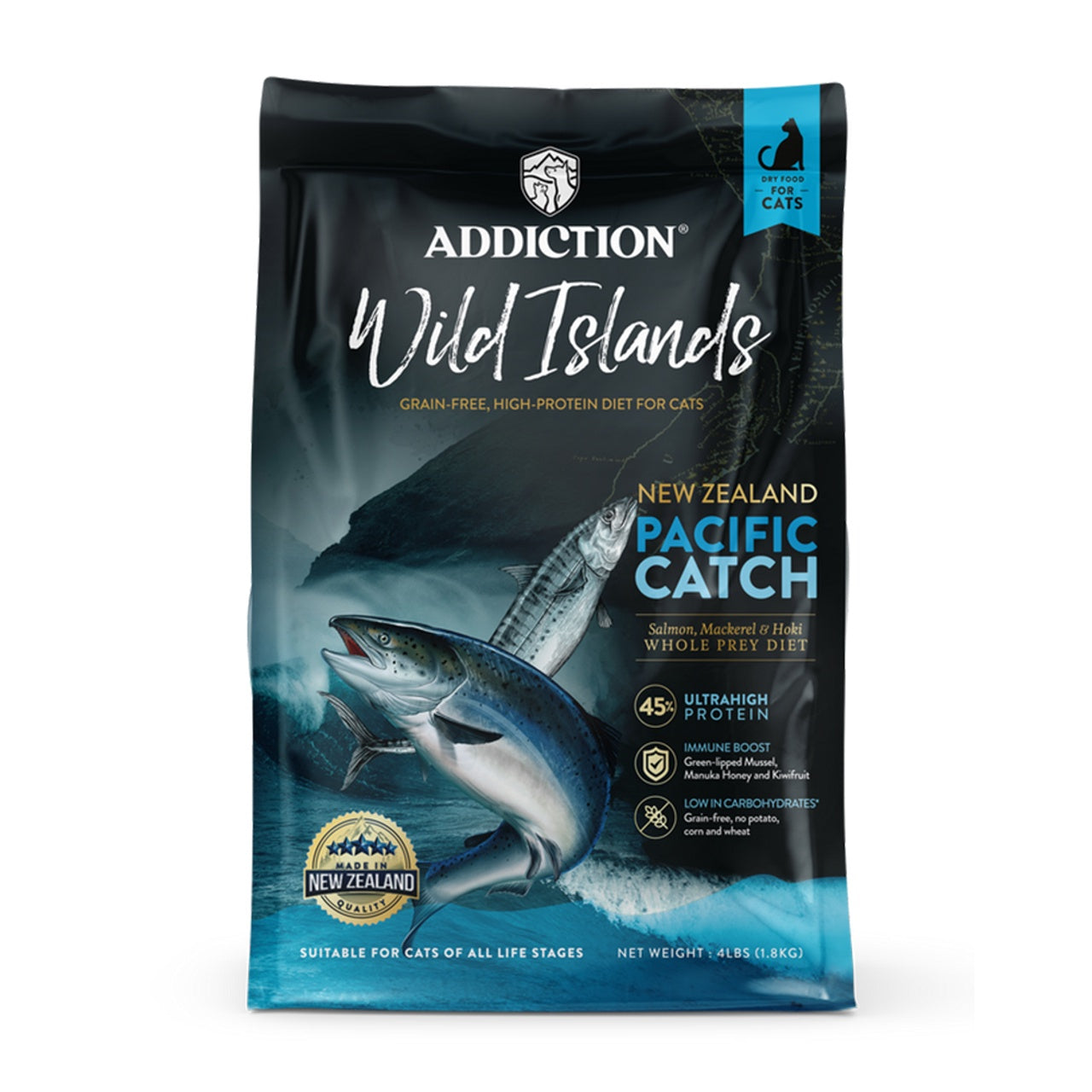 Addiction Wild Islands Pacific Catch Cat Food 1.8kg Pet Naturals