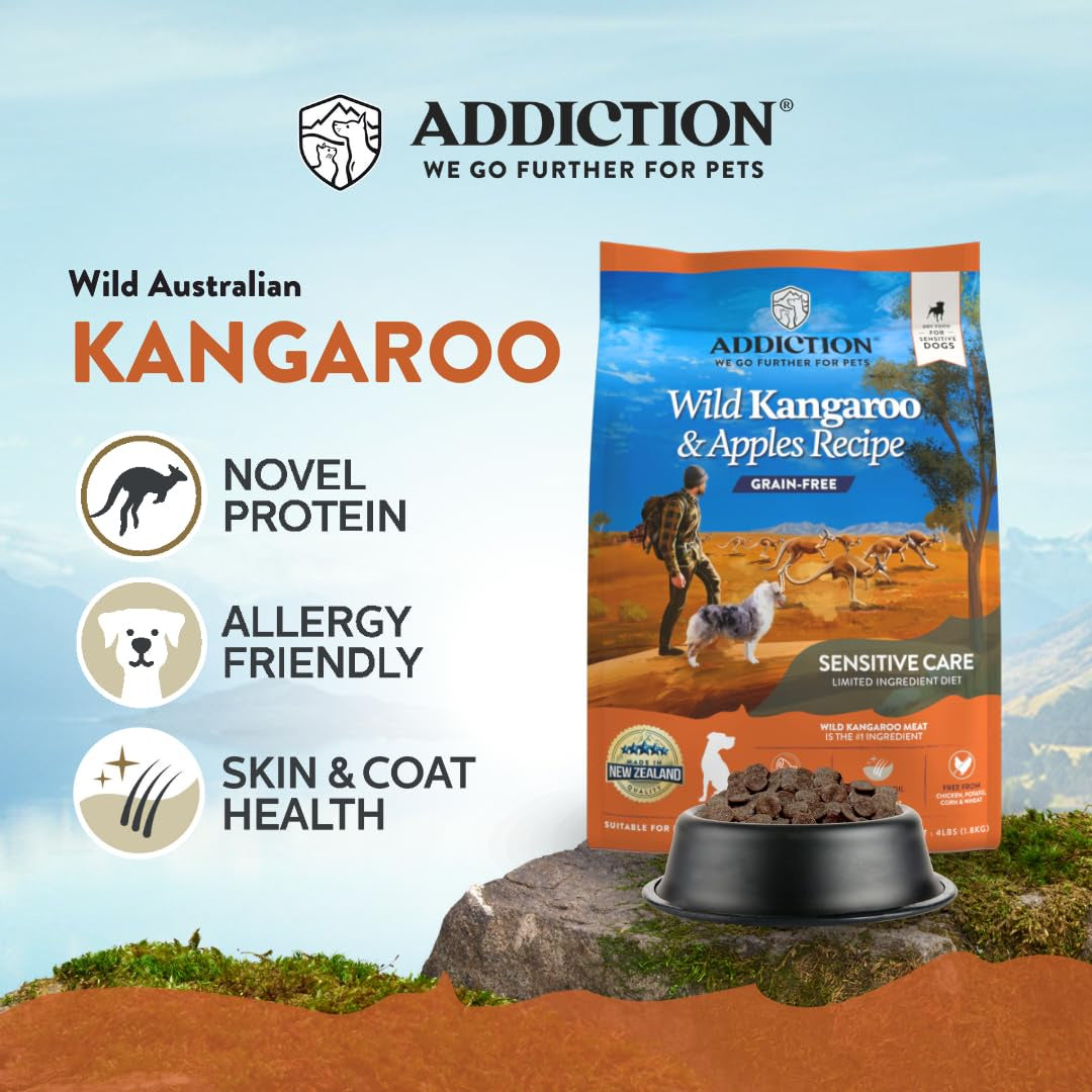 Addiction Biscuits 9kg Addiction Wild Kangaroo & Apples Dog Foods