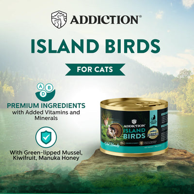 Addiction Canned Food Addiction Wild Island Chicken & Turkey Recipe Cat Wet Foods 85g