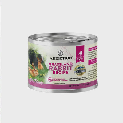Addiction Canned Food Addiction Wild Island Grassland Rabbit Recipe Dog  Wet Foods 185g