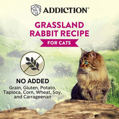 Addiction Canned Food Addiction Wild Island Grassland Rabbit Recipe Wet Cat Foods 85g