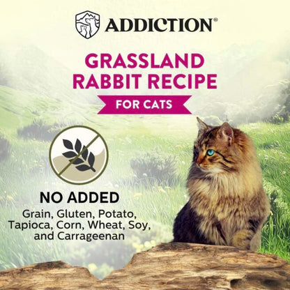 Addiction Canned Food Addiction Wild Island Grassland Rabbit Recipe Wet Cat Foods 85g