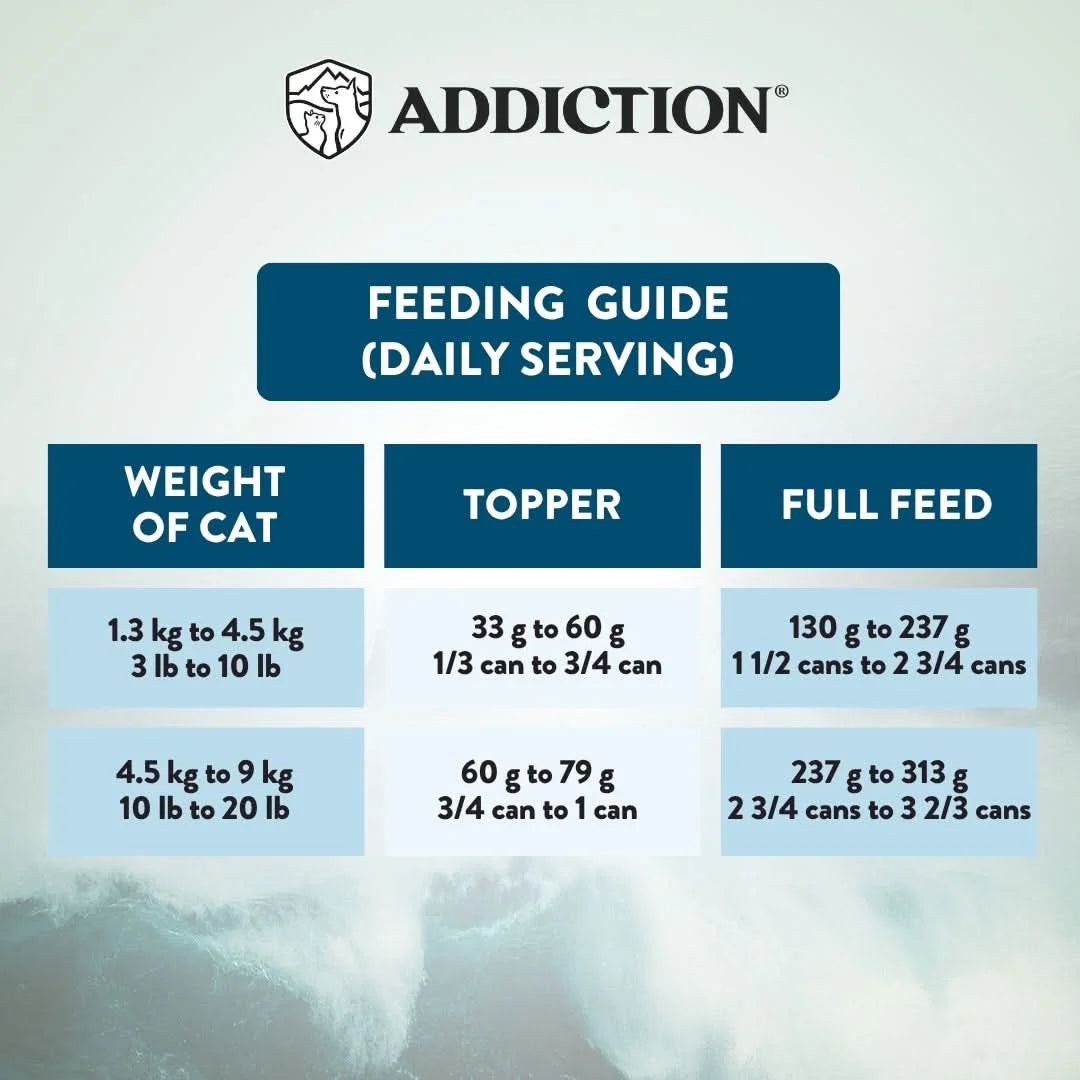 Addiction Canned Food Addiction Wild Islands King Salmon Recipe Wet Cat Foods 85g