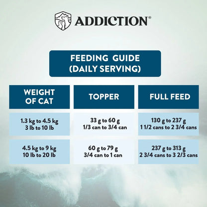 Addiction Canned Food Addiction Wild Islands King Salmon Recipe Wet Cat Foods 85g