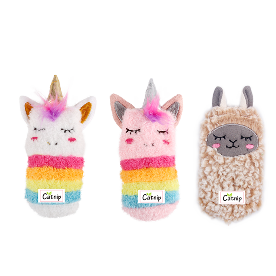 AFP Toys AFP Unicorn/Llama Sock Cat Toy