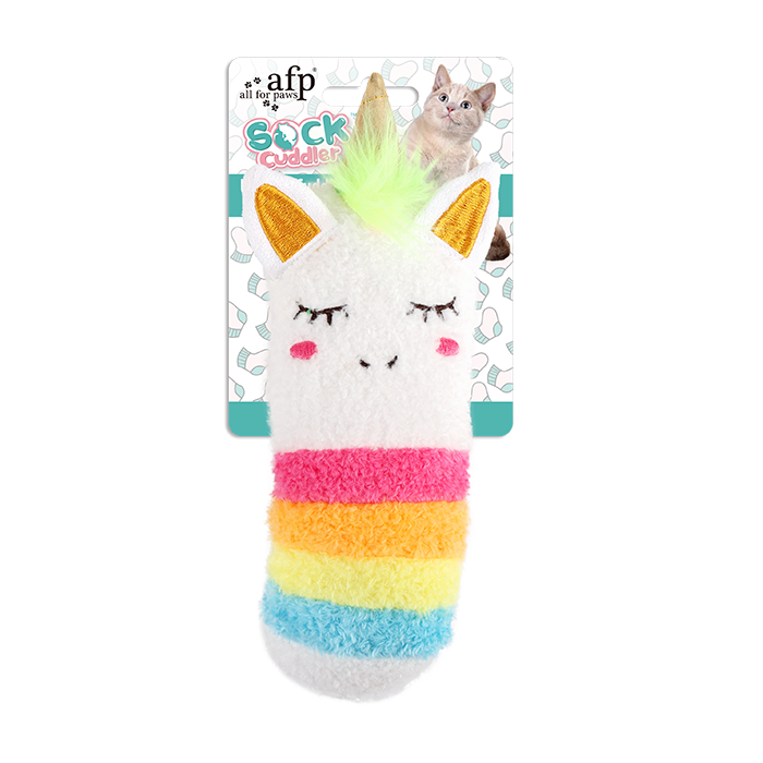 AFP Toys AFP Unicorn Sock Cuddler Cat Toy