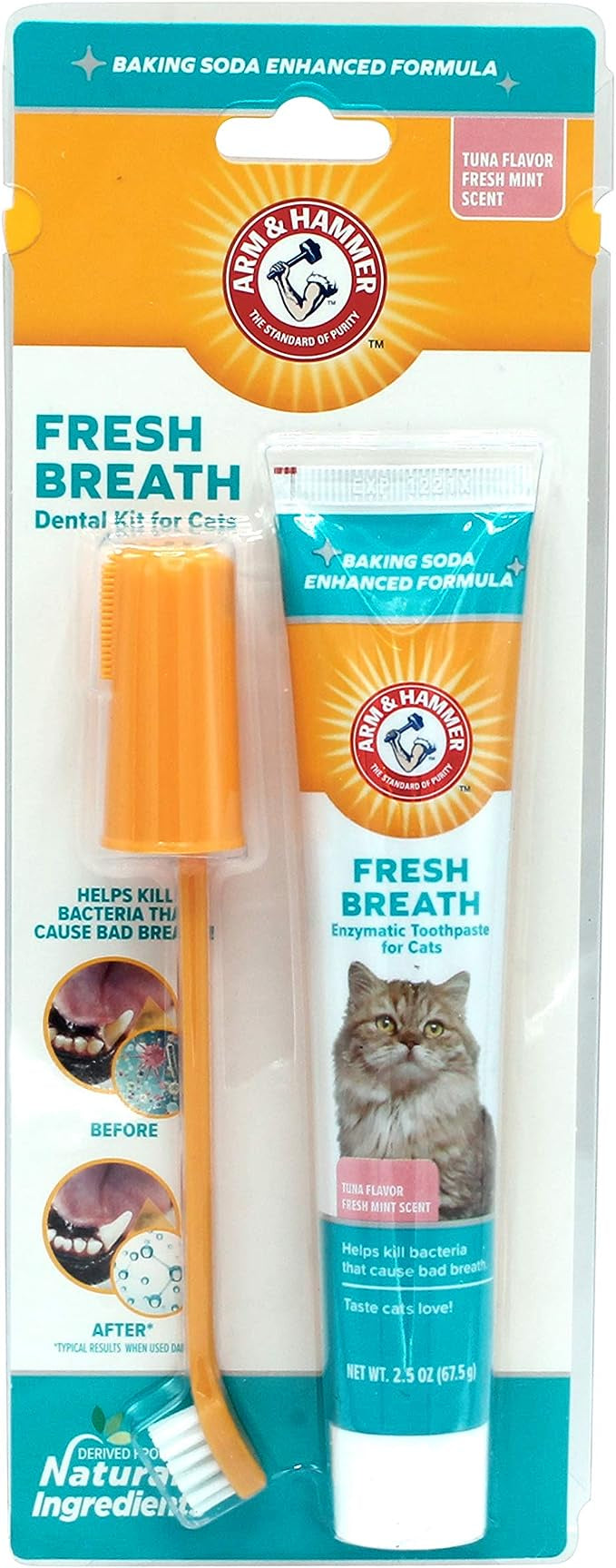 Arm & Hammer Grooming Aids Arm & Hammer Fresh Breath Dental Kit for Cats (Tuna) 74ml