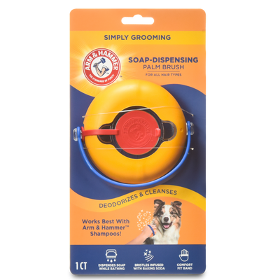 Arm & Hammer Grooming Aids Soap Dispensing Palm Brush