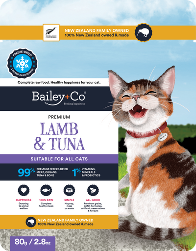 Bailey + Co Treats Bailey + Co Lamb & Tuna Cat Food 80g