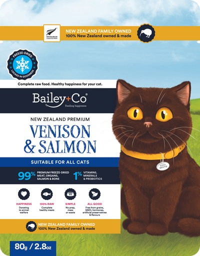 Bailey + Co Treats Bailey + Co Venison & Salmon Cat Foods  80g