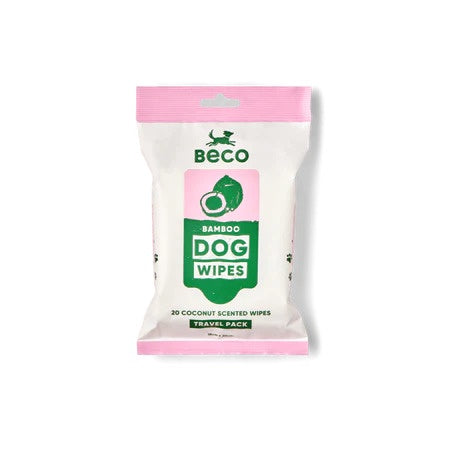 Beco Toiletries Beco Bamboo Dog Wipes Travel Pack 20s