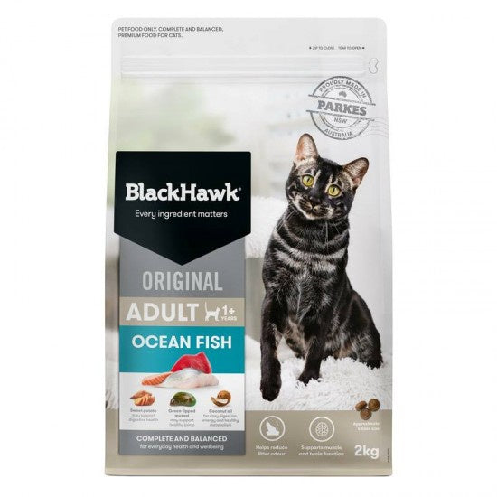 Black Hawk Biscuits Black Hawk Original Ocean Fish Cat Dry Food 2kg