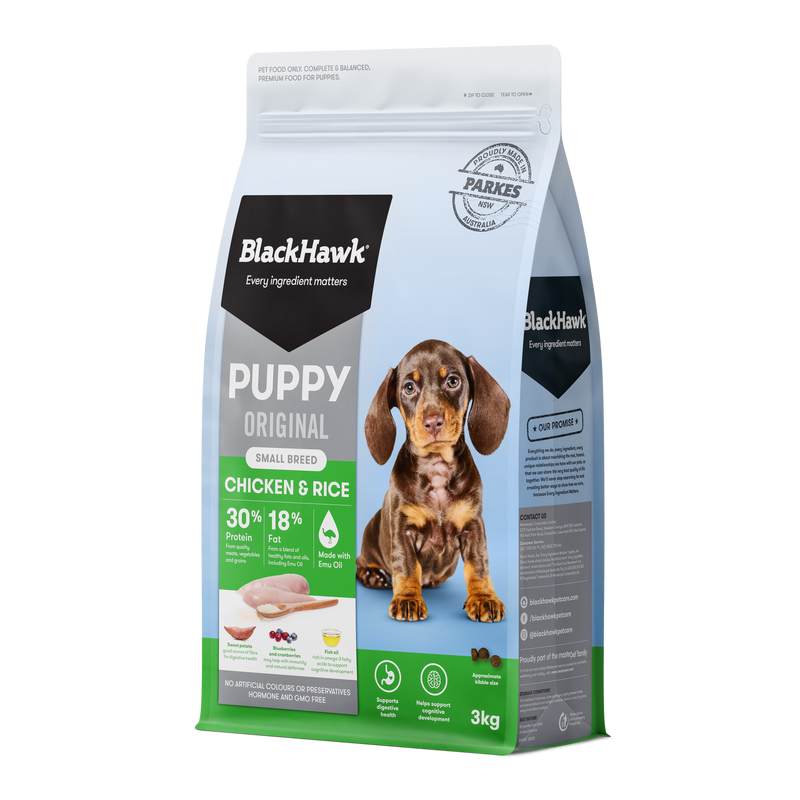 Black Hawk Biscuits Black Hawk Small Breed Chicken & Rice Puppy Food
