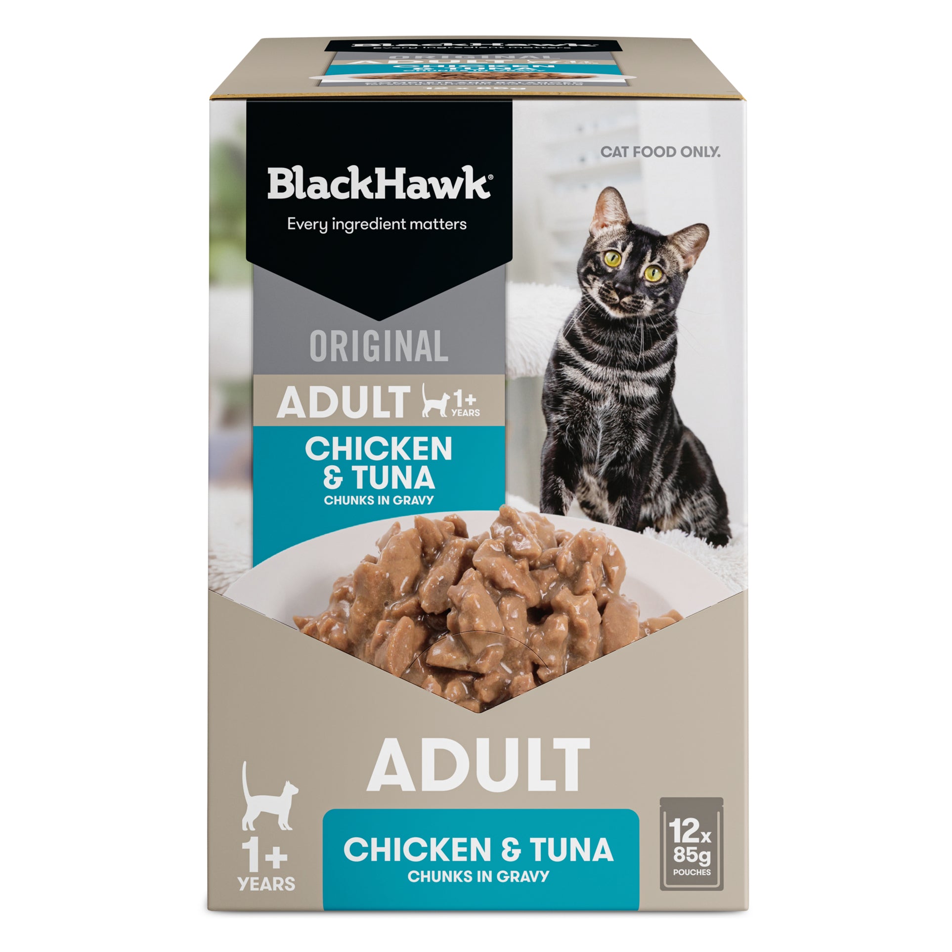 Black Hawk Canned Food Black Hawk Original Chicken & Tuna in Gravy Wet Food 85g