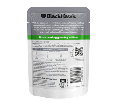 Black Hawk Canned Food Black Hawk Original Chicken & Vegetables Dog Wet Food Pouch