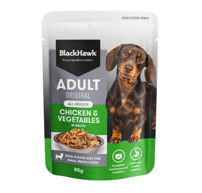 Black Hawk Canned Food Black Hawk Original Chicken & Vegetables Dog Wet Food Pouch