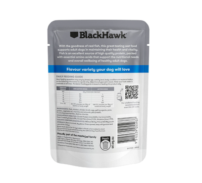 Black Hawk Canned Food Black Hawk Original Fish & Vegetables Dog Wet Food Pouch