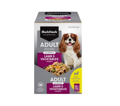 Black Hawk Canned Food Black Hawk Original Lamb & Vegetables Dog Wet Food Pouch