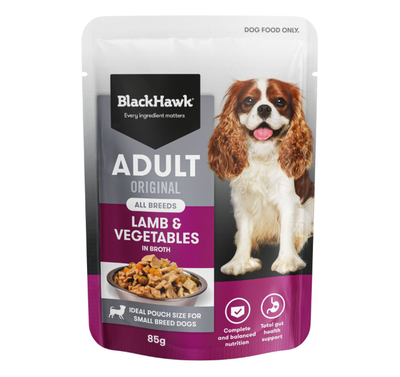 Black Hawk Canned Food Black Hawk Original Lamb & Vegetables Dog Wet Food Pouch