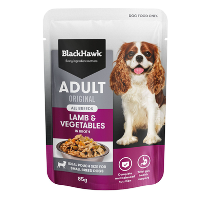 Black Hawk Canned Food Black Hawk Original Lamb & Vegetables Dog Wet Food Pouch