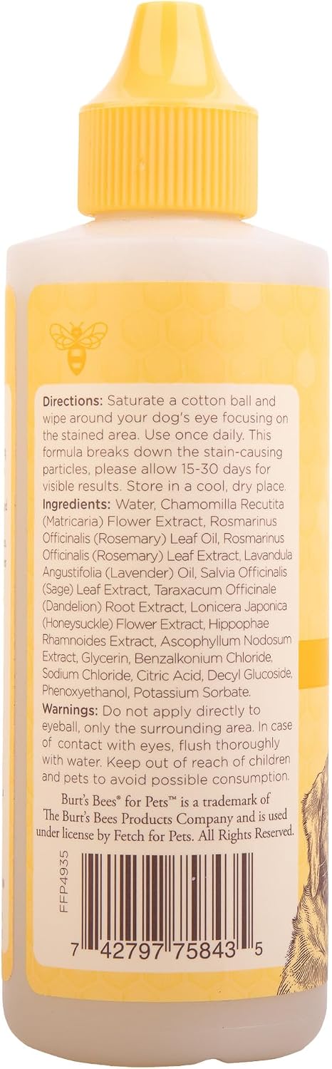 Burt's Bees Grooming Aids Burt's Bees Tear Stain Remover for Dogs 118ml