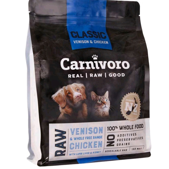 Carnivoro Frozen Food Carnivoro Pellets Venison & Chicken Frozen 1kg