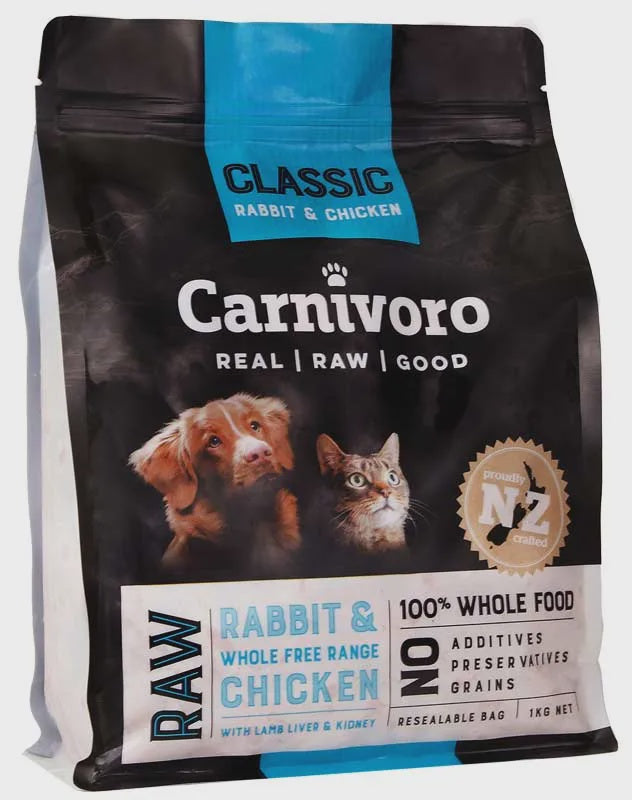Carnivoro Frozen Food Carnivoro Petllets Rabbit & Chicken 1kg