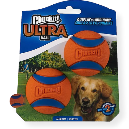 chuckit Toys Medium Chuckit Ultra Ball 2 Pack