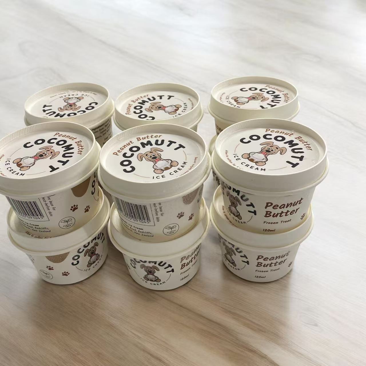 Coccomutt Treats Peanut Butter Cocomutt Frozen  Icecream 120mls