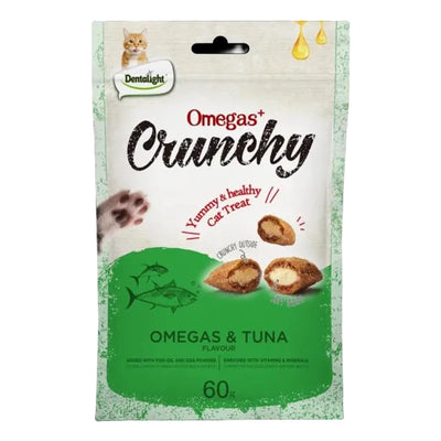Dentalight Treats Dentalight Crunchy Omegas Tuna Cat Treat 60g