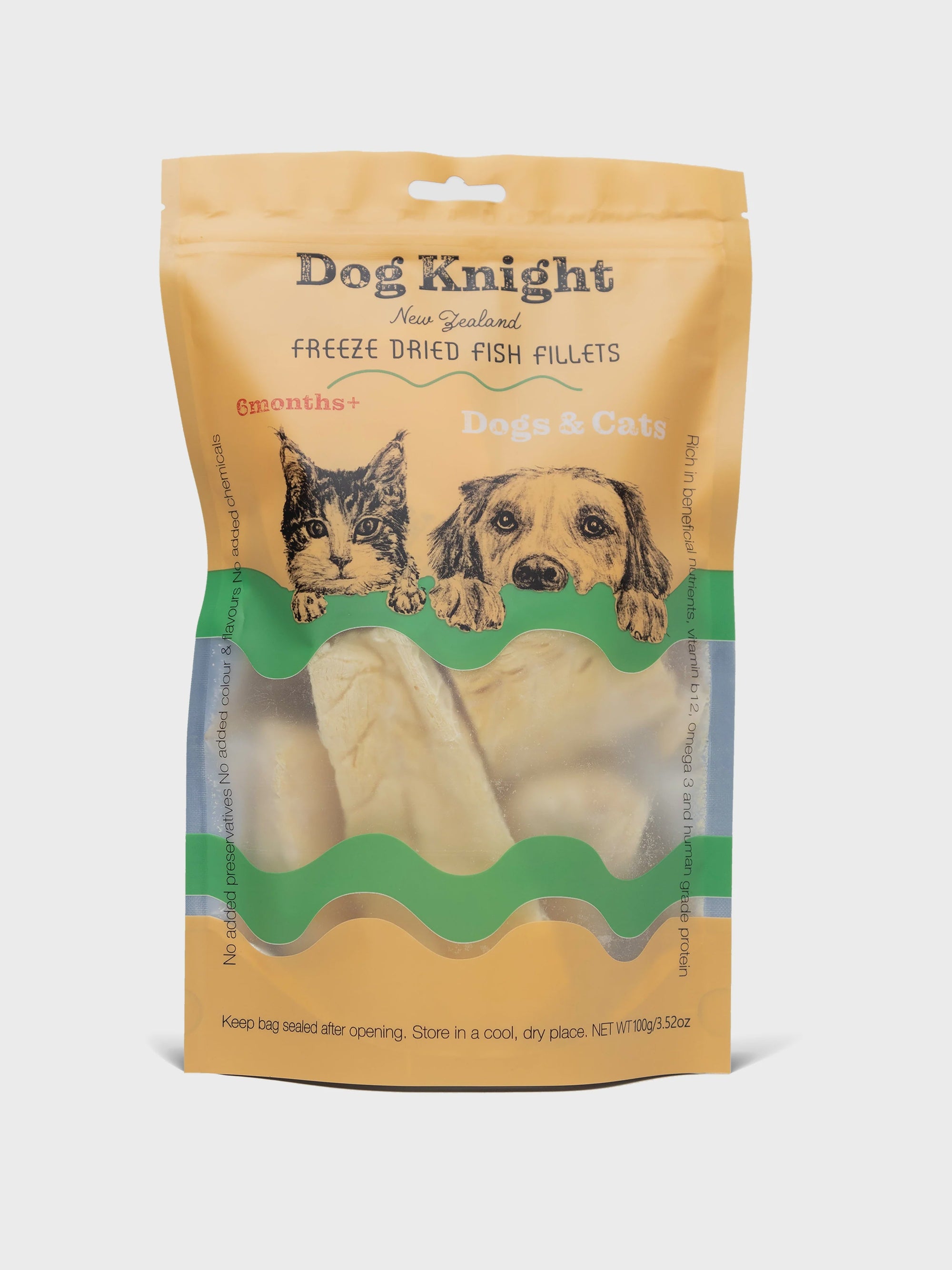 Dog Knight Treats Dog Knight Freeze Dried Fish Fillets 100g