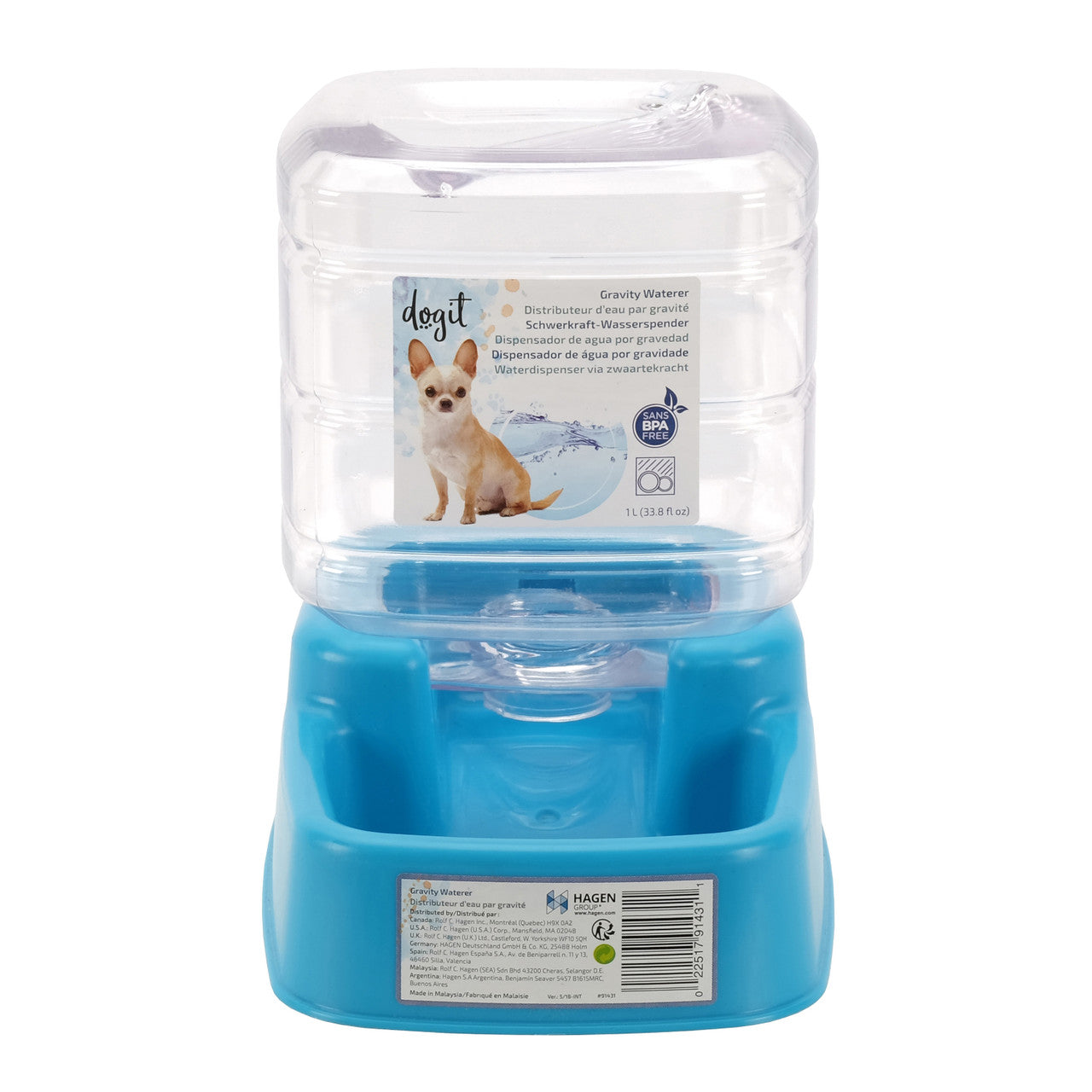 Dogit bowls 1Lt Dogit Gravity Flow Waterer