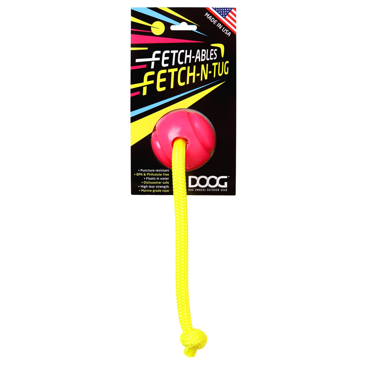 DOOG Toys Pink DOOG Fetchables Fetch a Tug