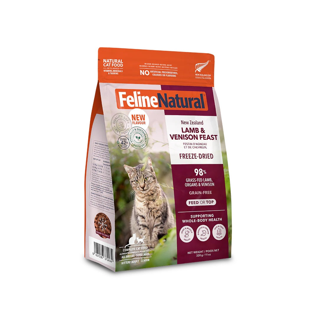 Feline Natural Freeze Dried 100g Feline Natural Freeze Dried Cat Food Lamb & Venison Feast