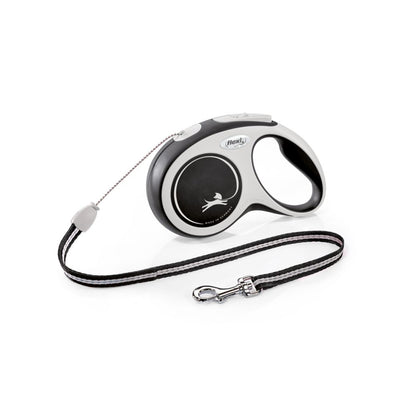 Flexi Collars / Leads S / Grey/Black Flexi New Comfort Cord  Leash  8M Cord