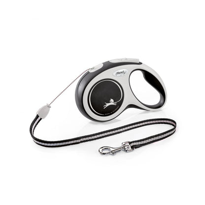 Flexi Collars / Leads S / Grey/Black Flexi New Comfort Cord  Leash  8M Cord