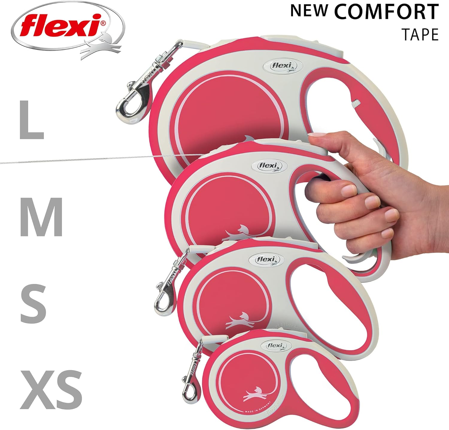 Flexi Collars / Leads Flexi New Comfort Tape Leash 5m