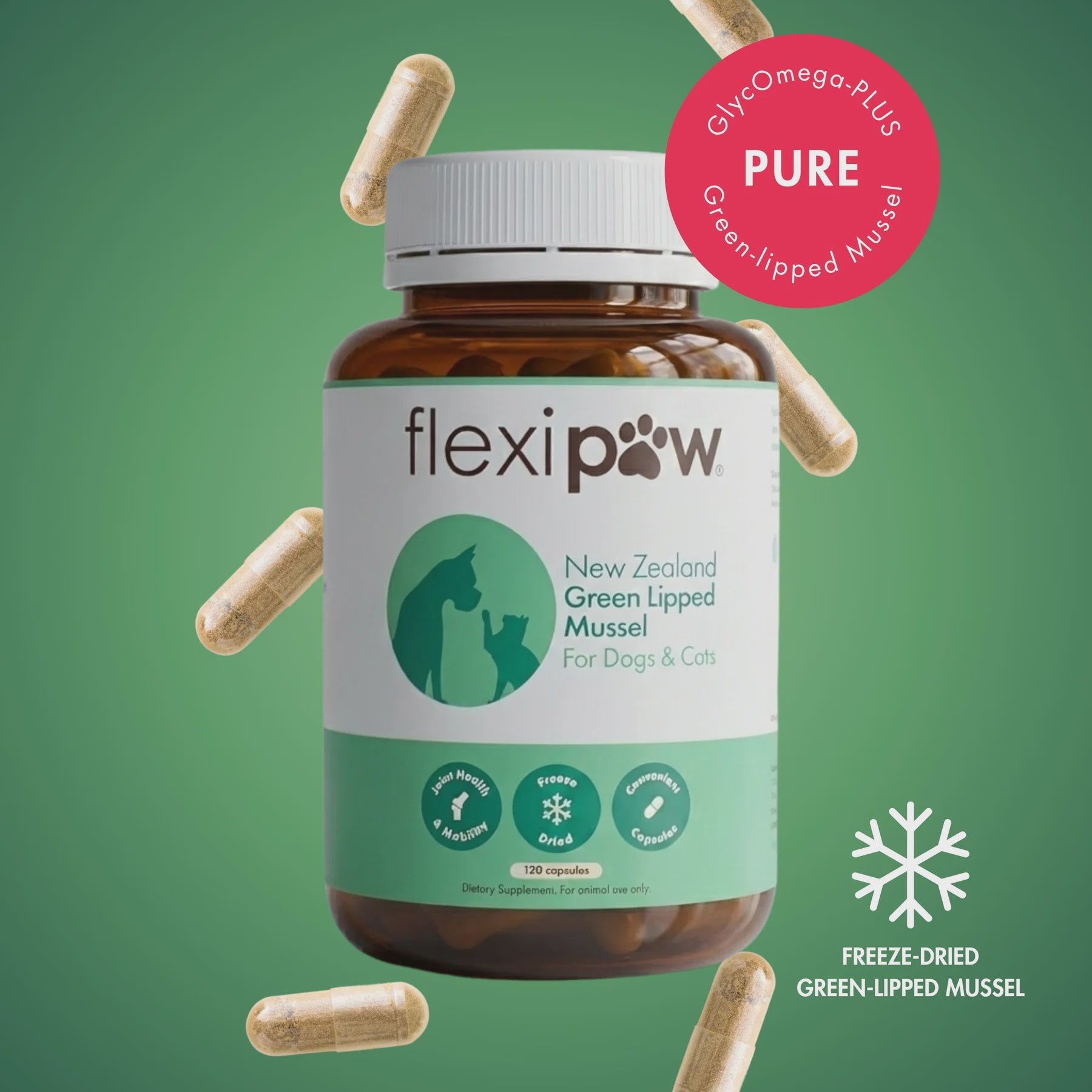 FlexiPaw Supplements FlexiPaw Green - Lipped  Mussel for Dogs and Cats