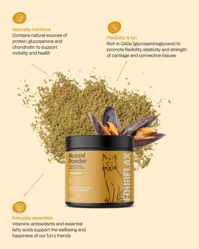 Fourflax Supplements Fourflax Feline Mussel Powder 50g