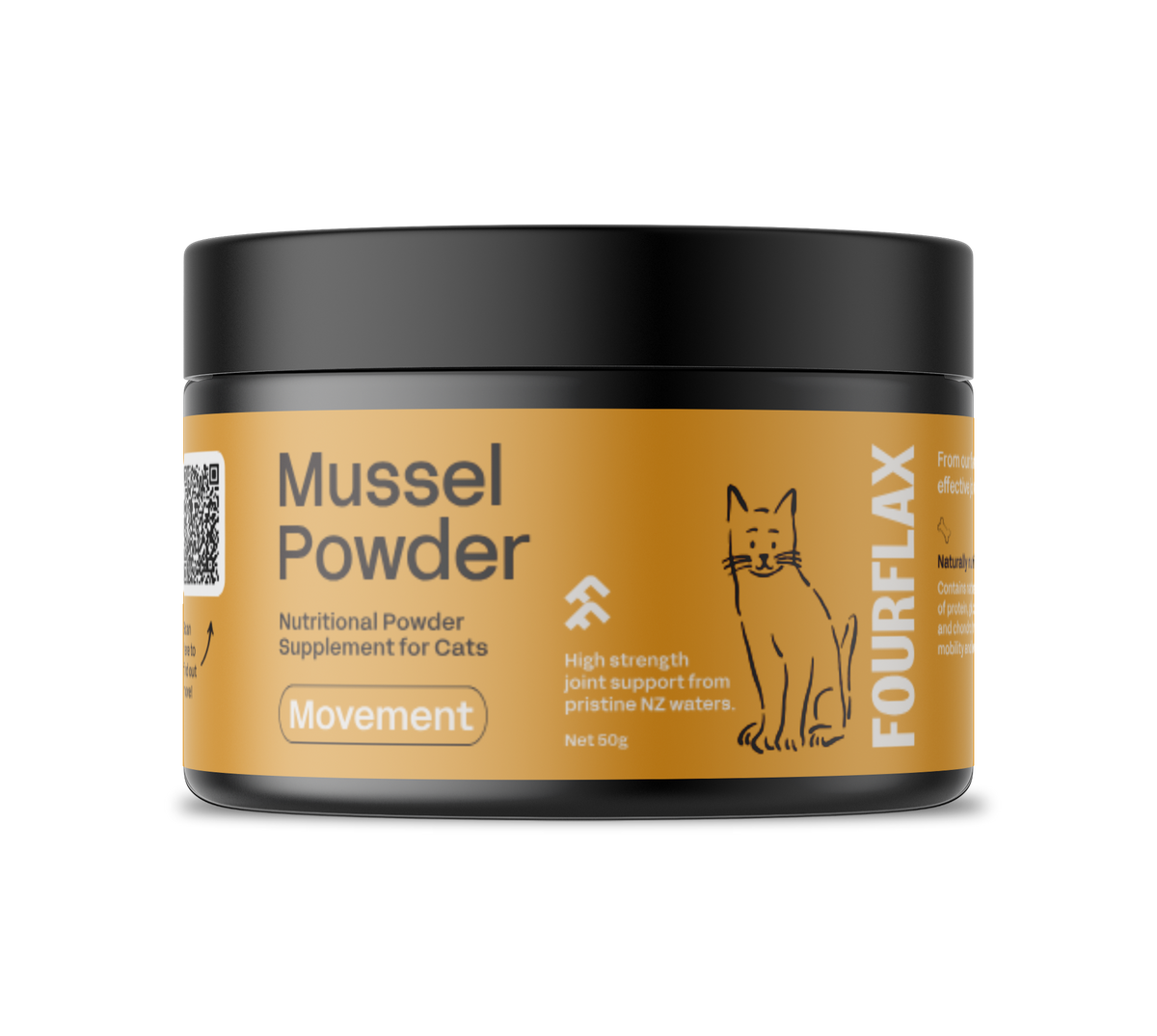 Fourflax Supplements Fourflax Feline Mussel Powder 50g