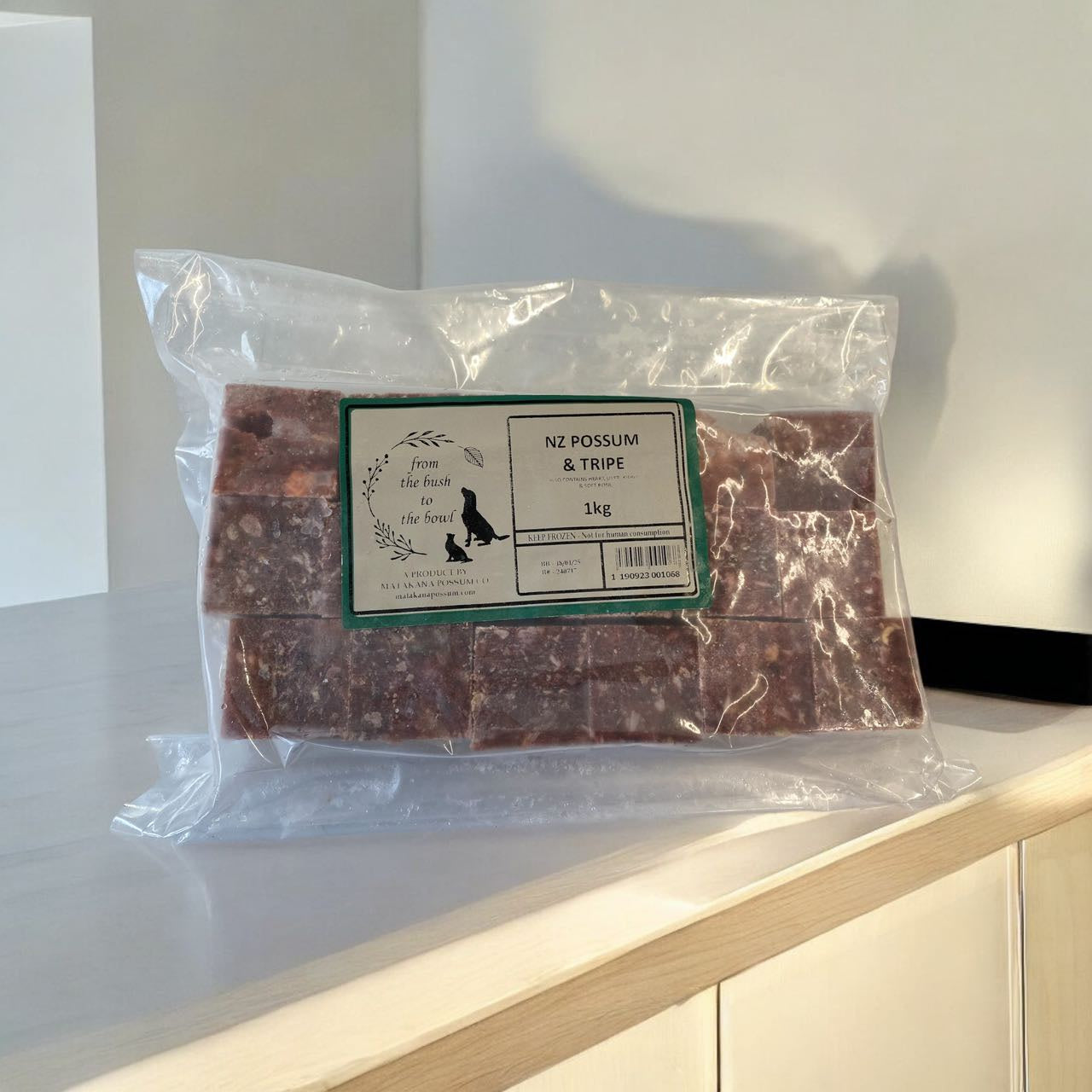 From the Bush to the Bowl Frozen Food From theBush to the Bowl NZ Possum & Tripe 1 kg