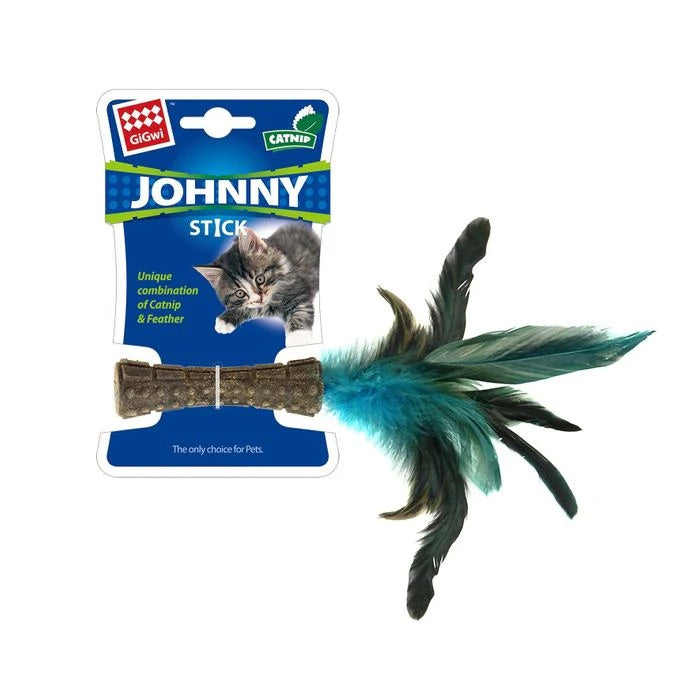 GiGwi Toys GiGwi Johnny Stick Catnip with Coloured Feathers