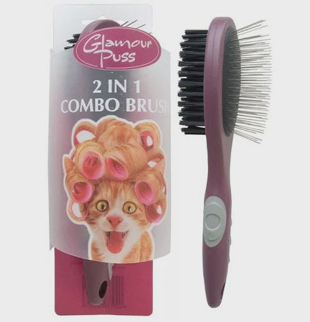 GlamourPuss Grooming Aids GlamourPuss 2in1 Combo Brush