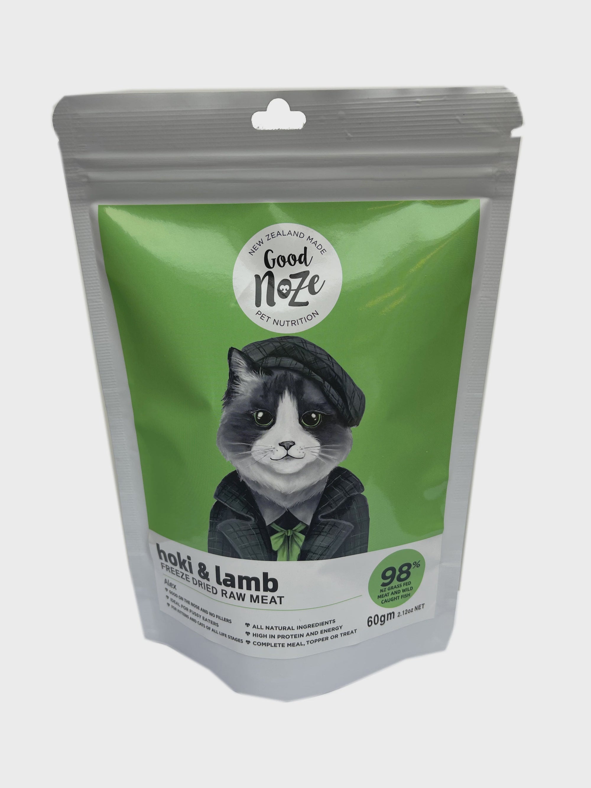 Good Noze Freeze Dried Good Noze Hoki & Lamb Cat Foods 60gm