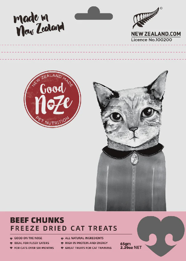 Good Noze Treats Beef Chunks Freeze Dried Cat Treats