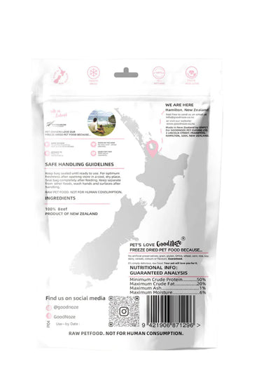 Good Noze Treats Beef Chunks Freeze Dried Cat Treats