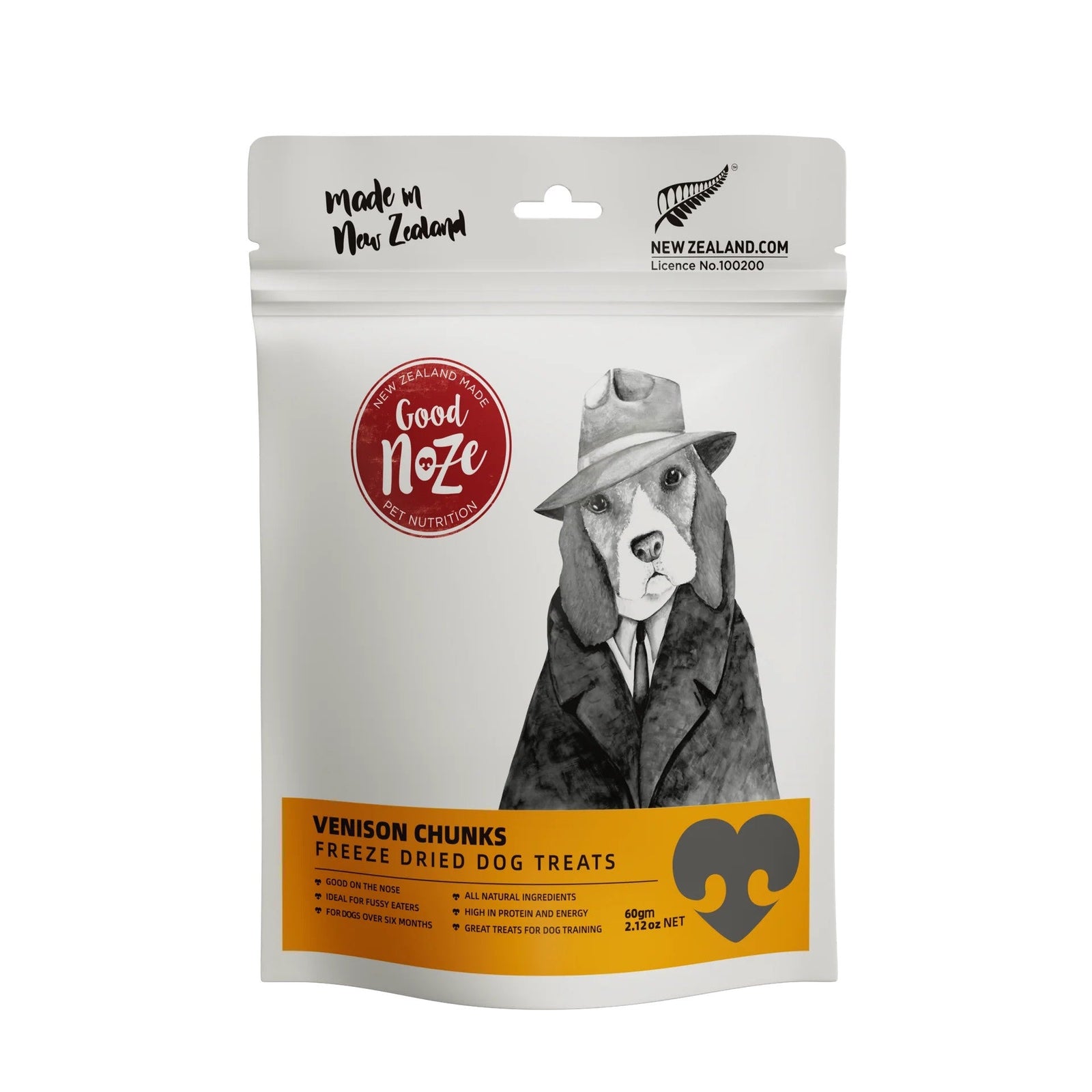 Good Noze Treats Good Noze Vension Chunks Dog Treats 60g