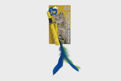 JW Toys Flutter-ee Feathers Telescopic Cat Wand
