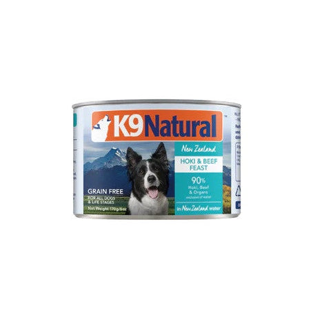 K9 Natural Canned Food K9 Natural NZ Hoki & Beef Feast Canned Dog Food 170g